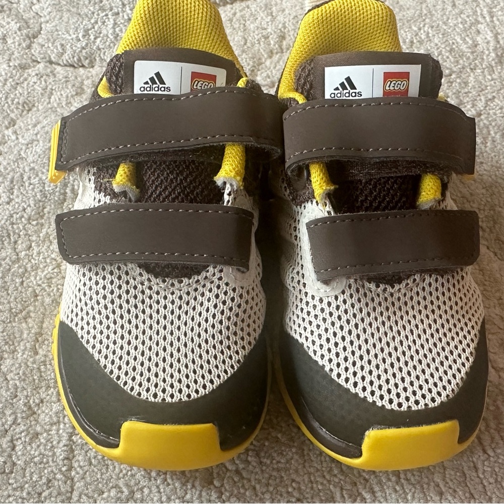 Lego by Adidas - Velcro Yellow/Black Shoes - Size 6 Toddler